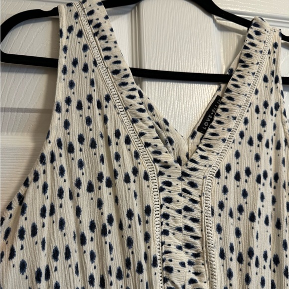 LAST CHANCE Love Ellie White and Blue Maxi Dress Medium Tassels from Stitch Fix - Picture 2 of 7